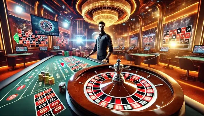 Pengguna membaca akses situs di ponsel